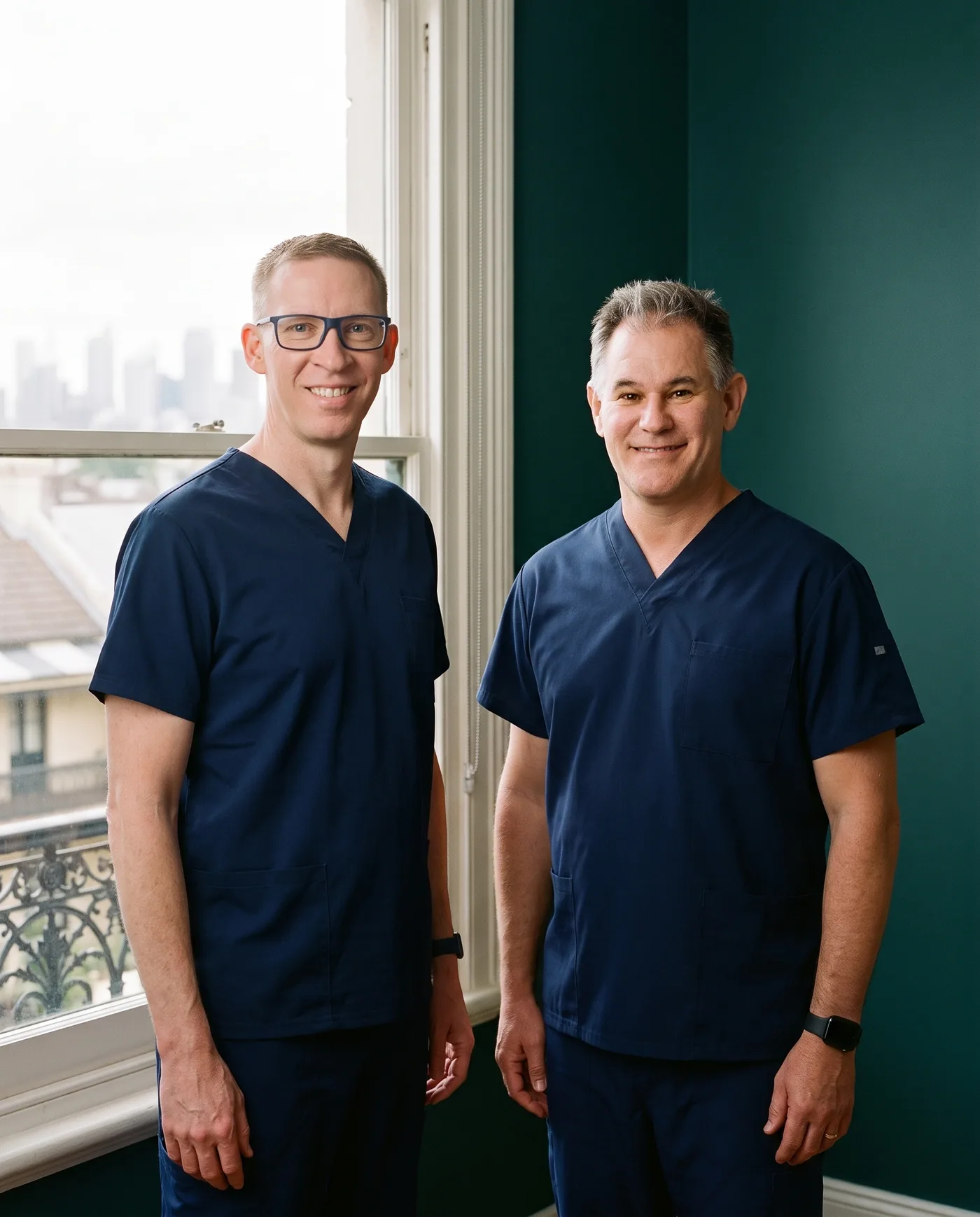 Dr Matt Valentine and Dr Geoff Cashion at the Sydney Vasectomy Centre